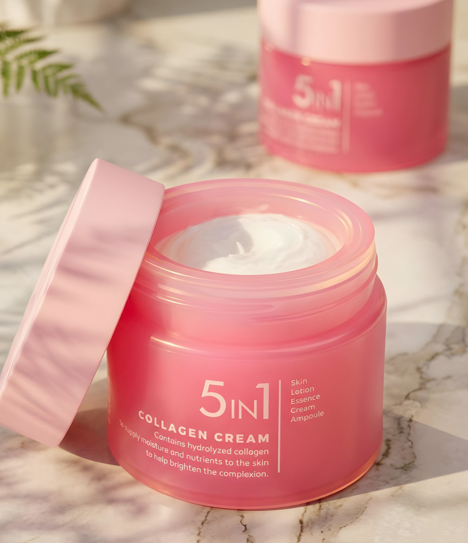 Creme Facial 5 em 1 Collagen Cream 50ml PrettySkin 50ml 4