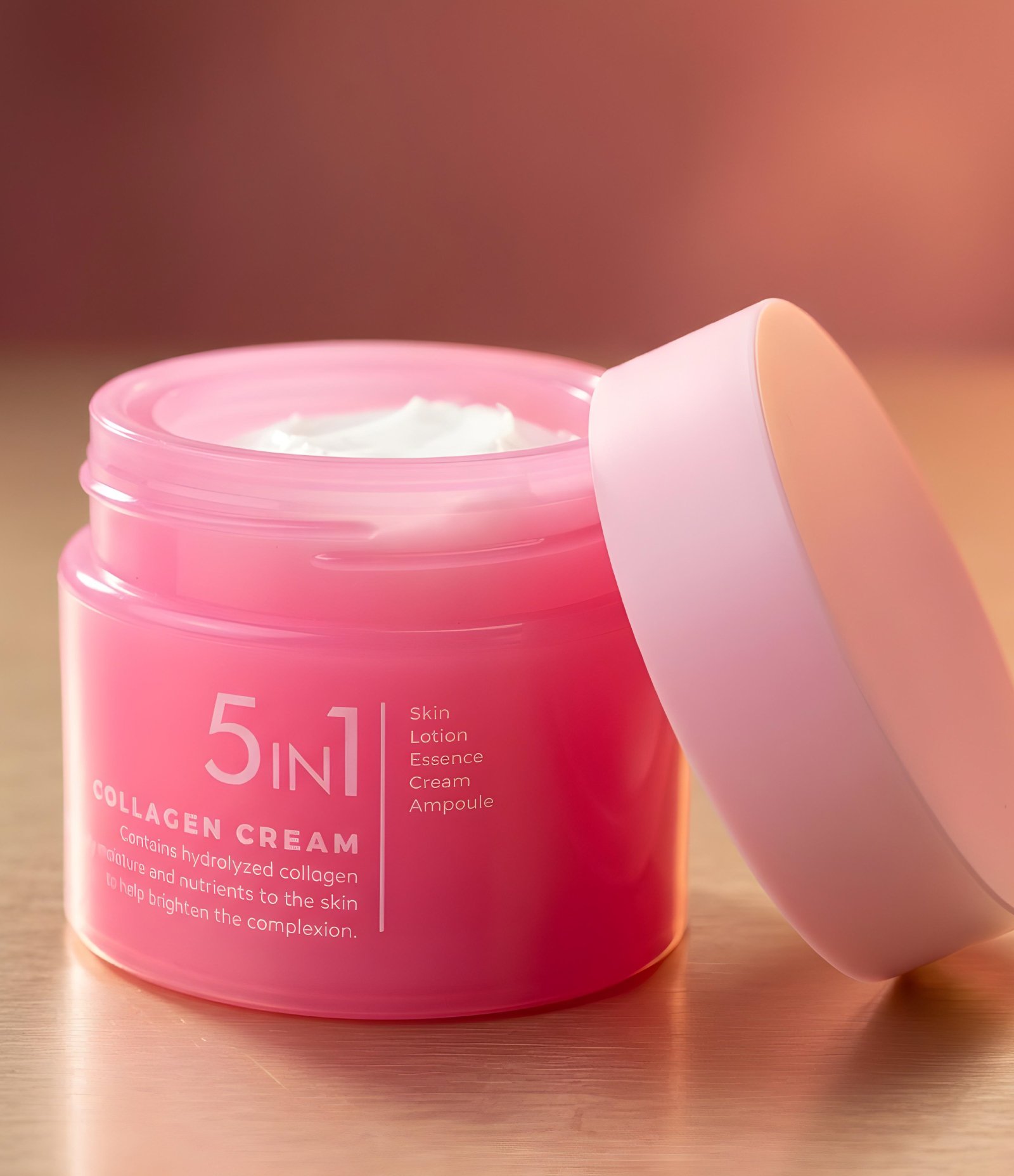 Creme Facial 5 em 1 Collagen Cream 50ml PrettySkin 50ml 5