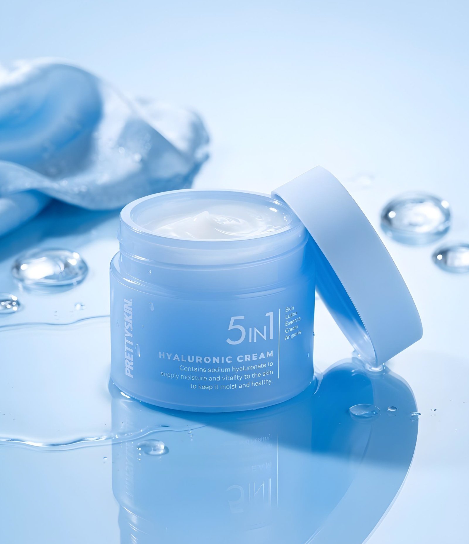 Creme Facial 5 em 1 Hyaluronic Cream 50ml PrettySkin 50ml 4