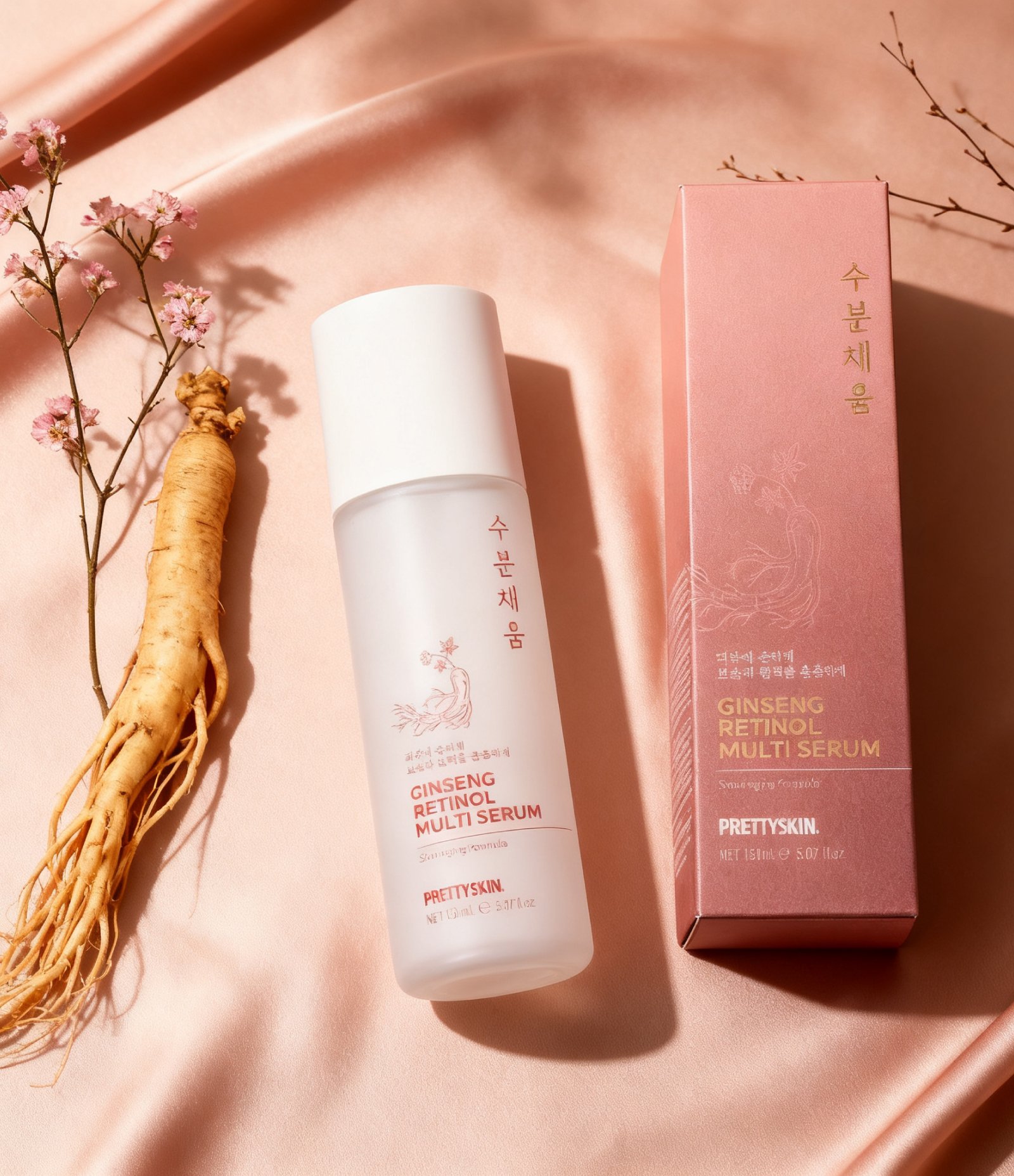 Sérum Multifuncional Ginseng Retinol Multi Serum PrettySkin 50ml 5
