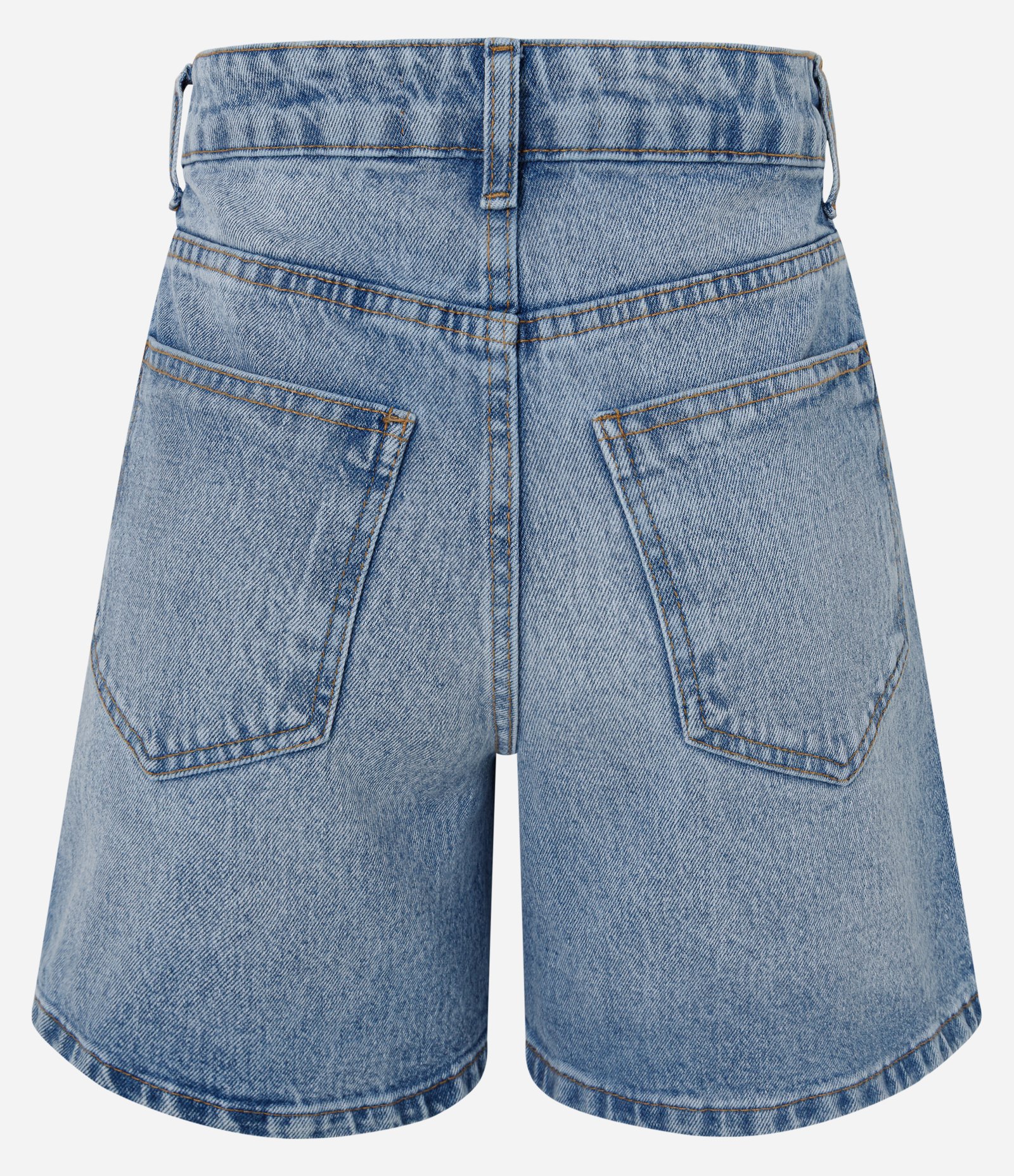 Short Jeans Premium com Modelagem Midi Azul Claro 2