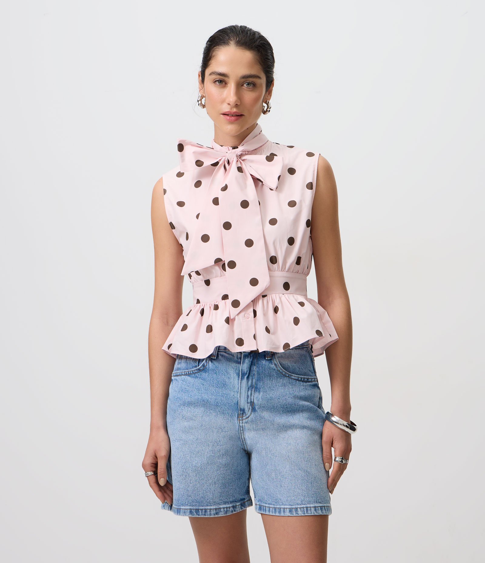Short Midi em Jeans Premium Azul Claro 3