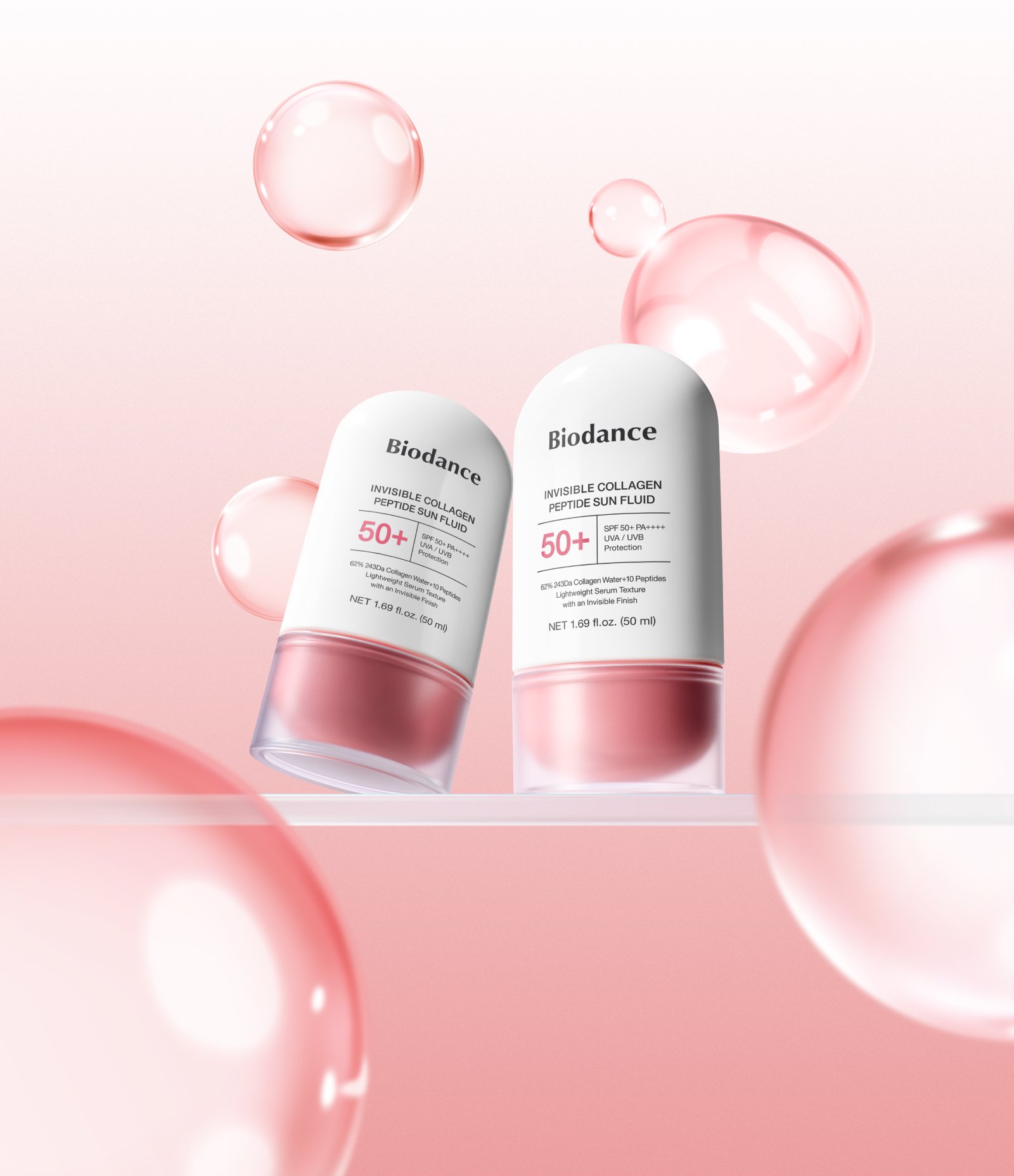 Sérum Fluido Solar Collagen Peptide Sun Fluid FPS 50+ Biodance 50ml 8