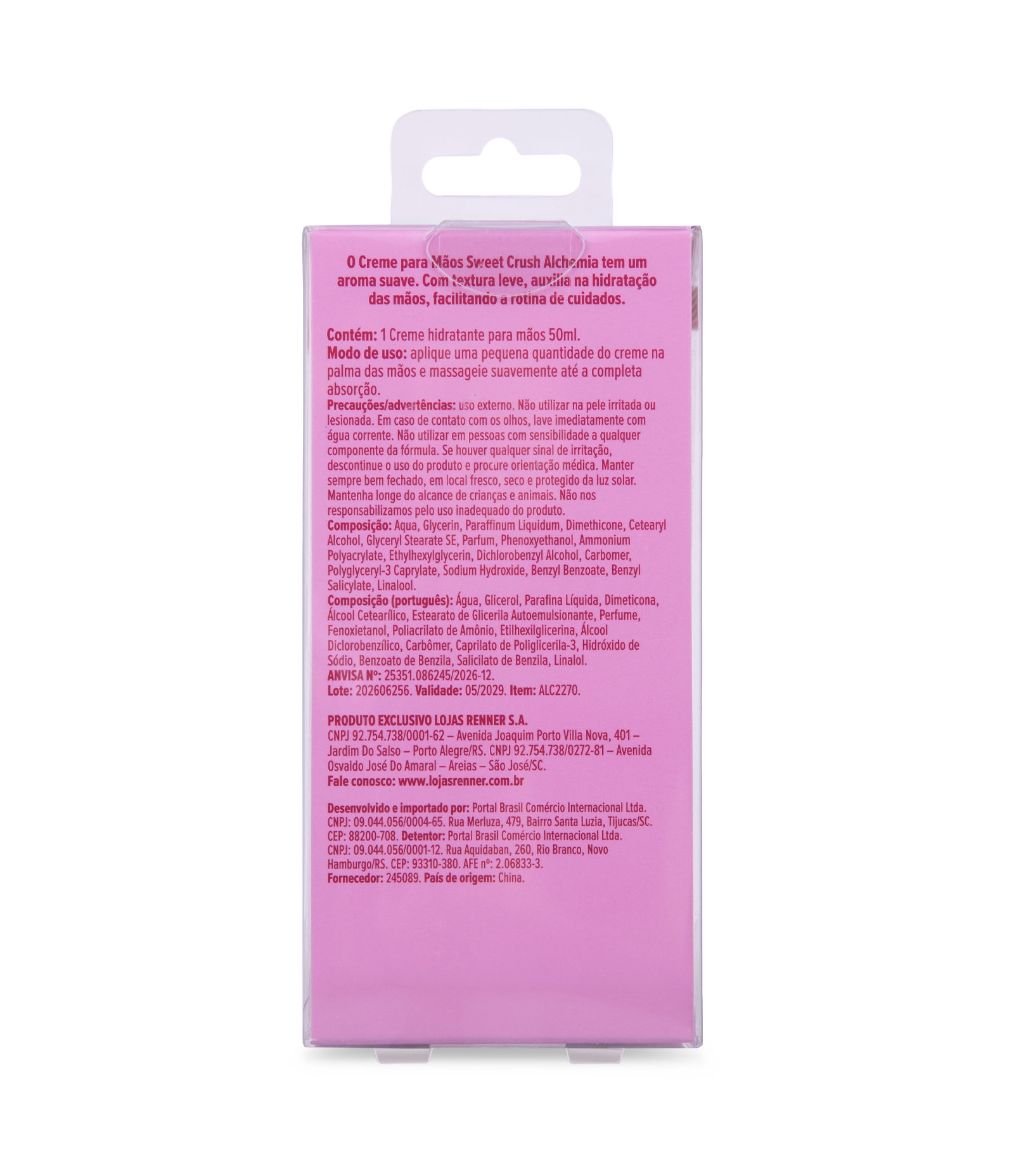 Creme para Mãos Sweet Crush Alchemia 50ml 3