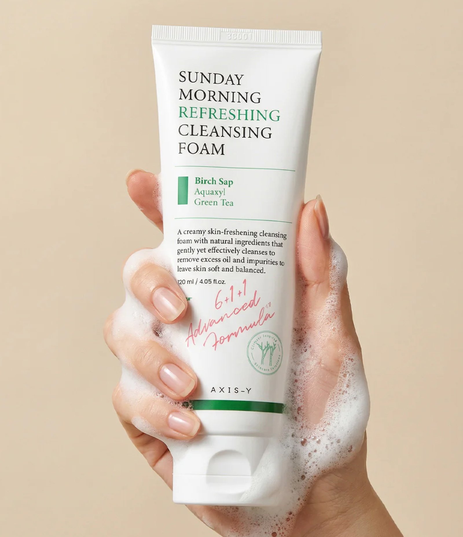 Espuma de Limpeza Facial Sunday Morning Refreshing Cleansing Foam AXIS-Y 120ml 6