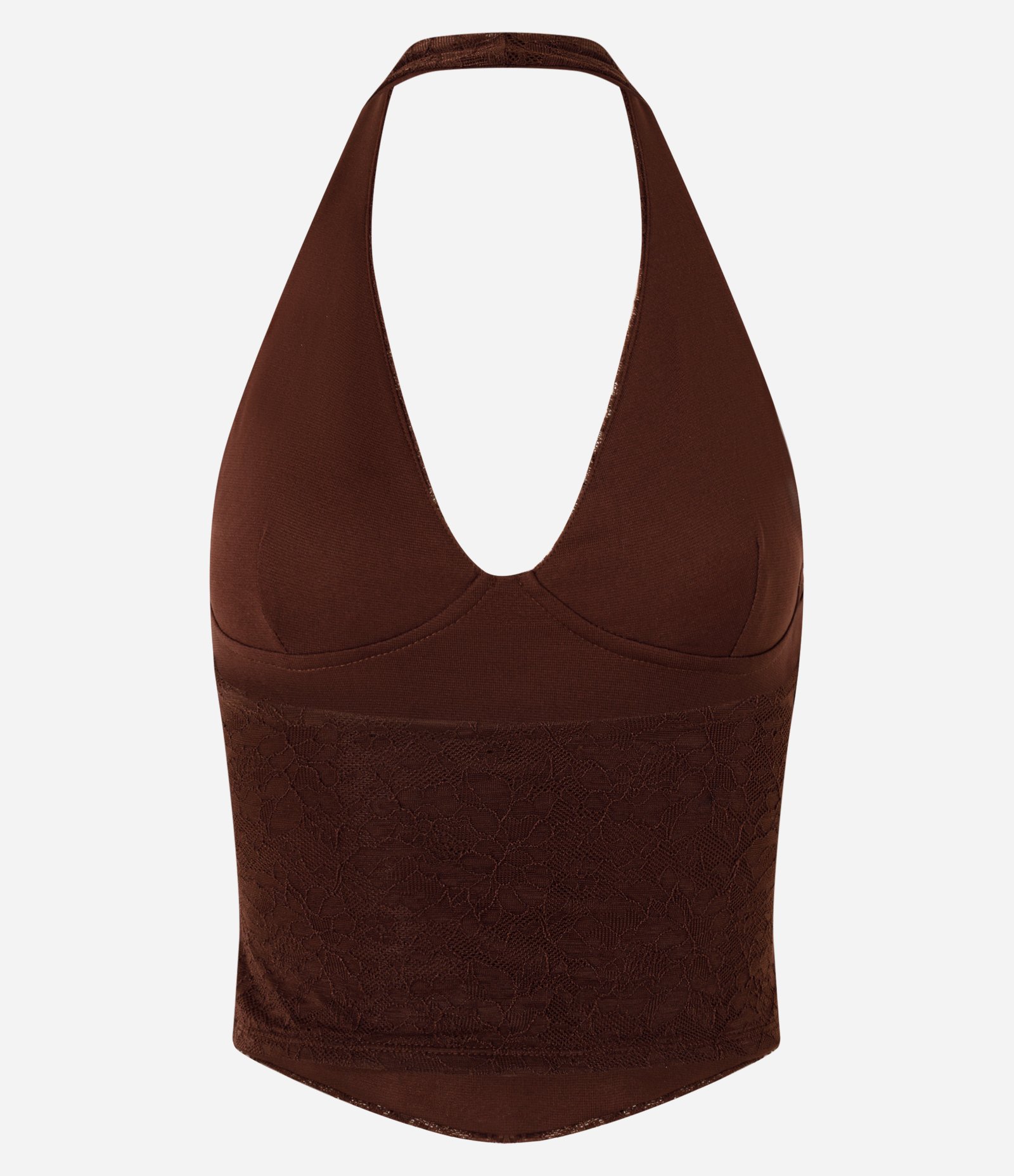 Blusa Frente Única em Renda com Textura Floral Vinho 2