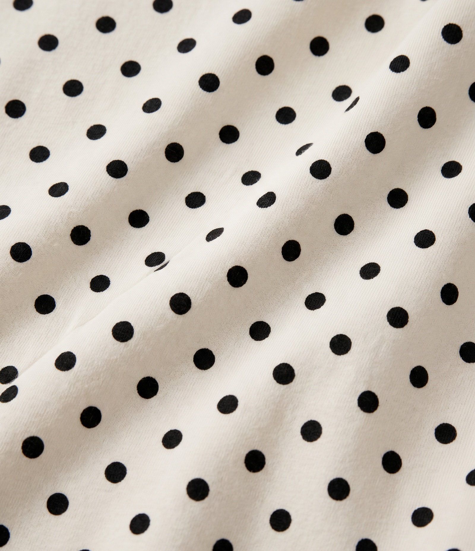 Vestido Evasê Infantil Poá com Gola Polo - Tam 5 a 14 Anos Off White 3