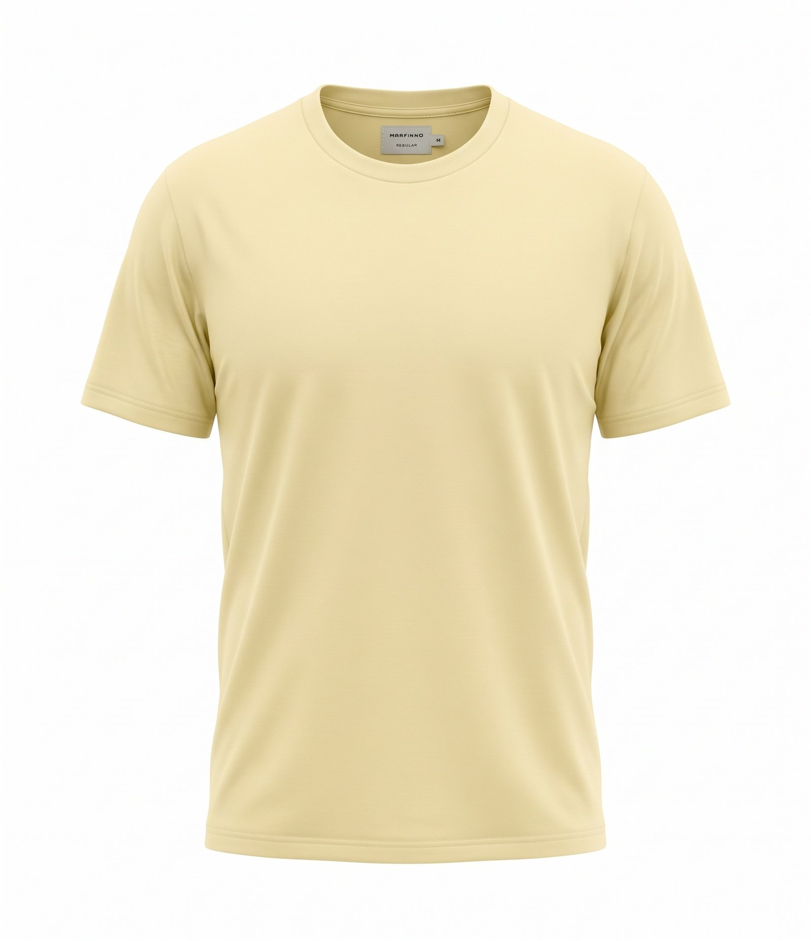 Camiseta Comfort em Algodão Básica Amarelo 1