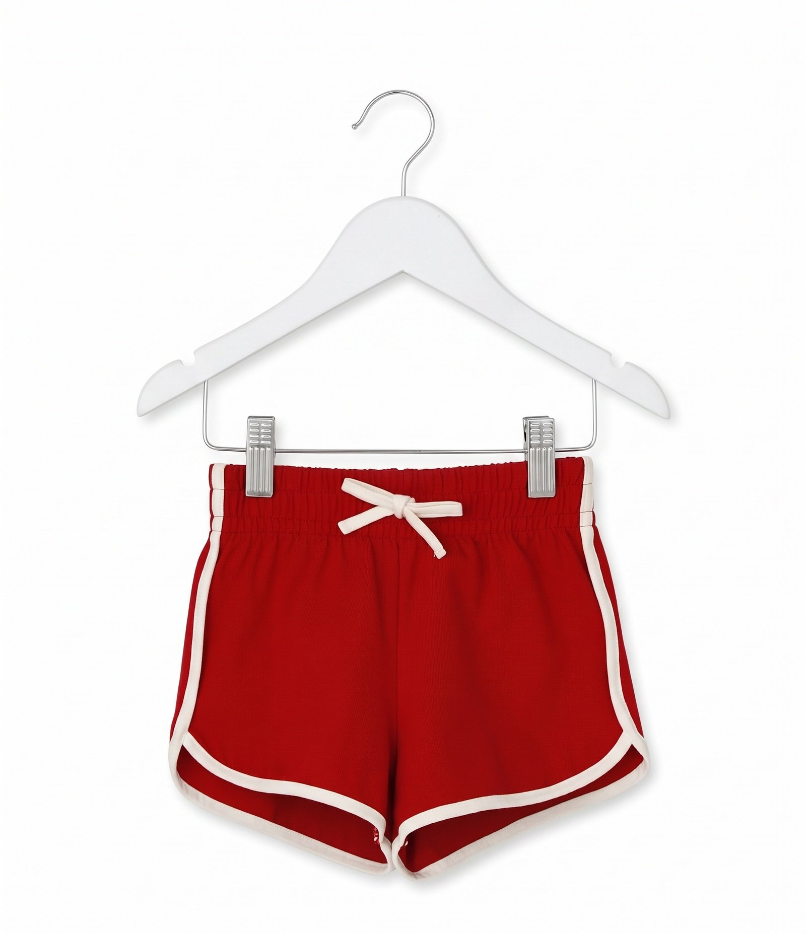 Short Runner Infantil com Detalhes Contrastantes - Tam 1 a 6 Anos Vermelho Escuro 1