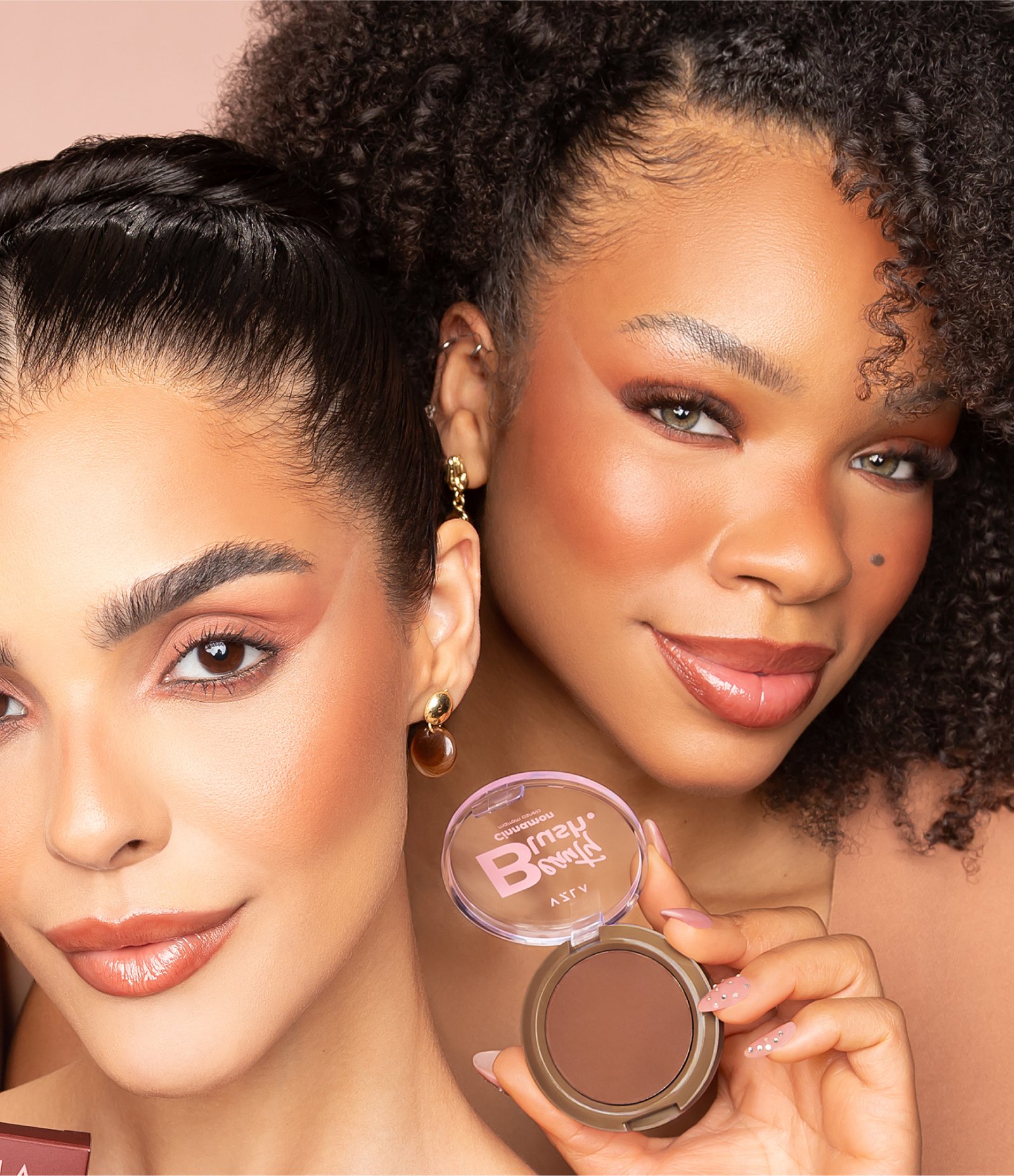 Blush Compacto Beauty Cinnamon Vizzela Cinnamon 3