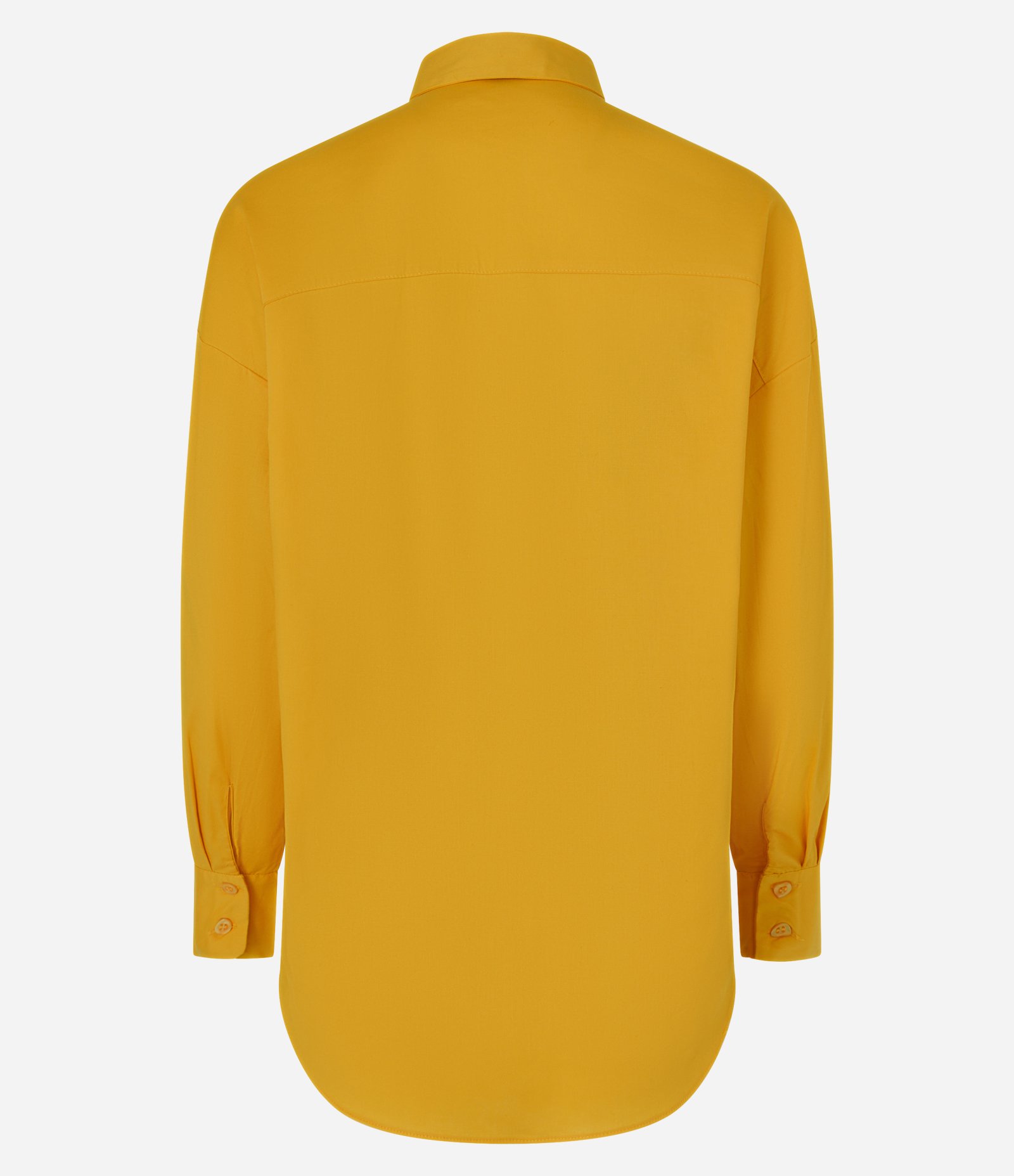 Camisa Oversized em Tricoline Manga Longa Amarelo 6