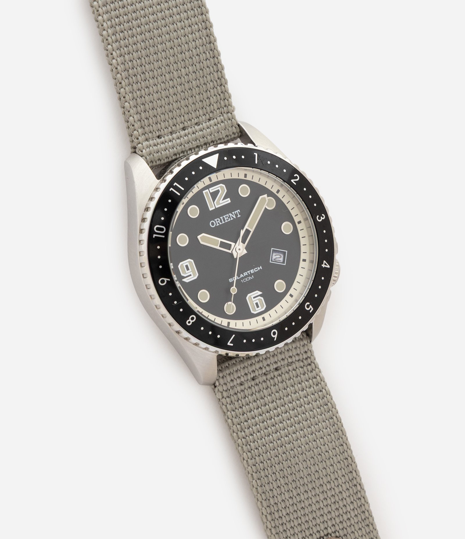 Relógio SolarTech Orient Exclusivo em Nylon MBSN1005 P2TX Cinza 1