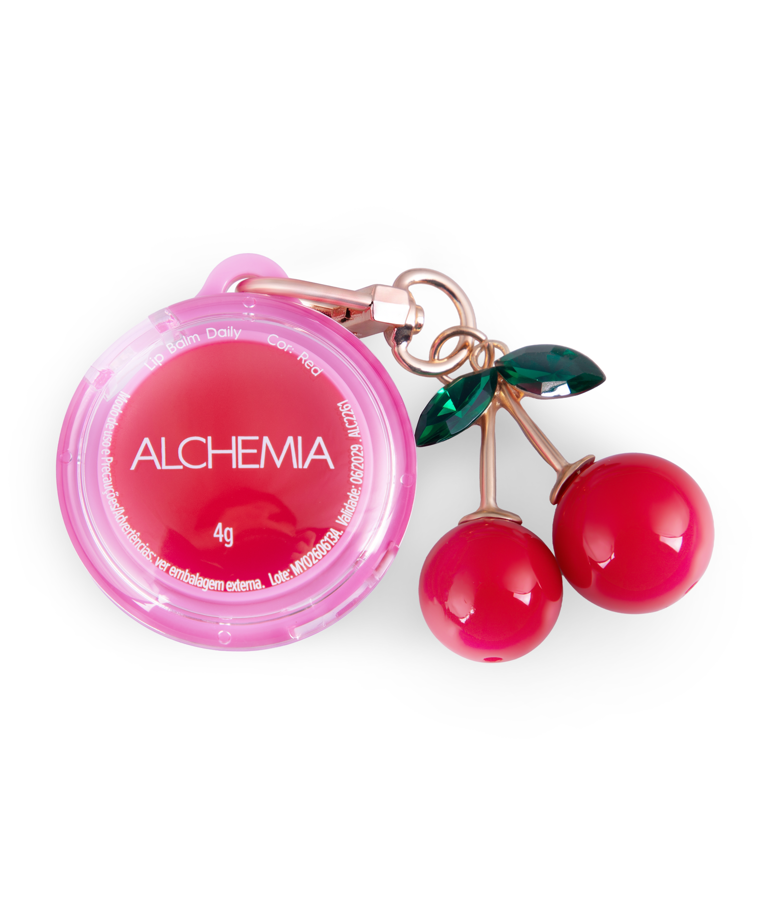 Lip Balm Daily com Suporte para Celular Alchemia Cereja 3