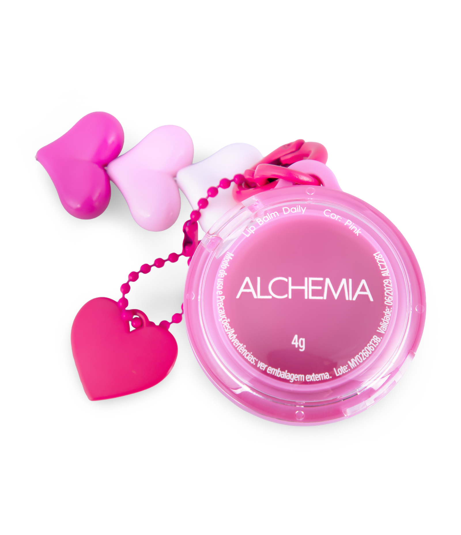 Lip Balm Daily com Suporte para Celular Alchemia Rosa 3