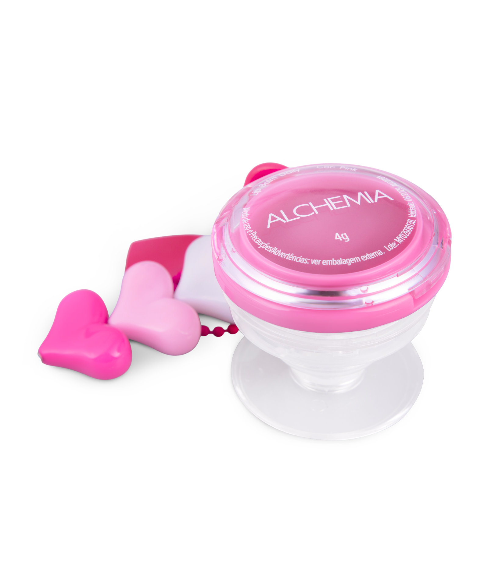 Lip Balm Daily com Suporte para Celular Alchemia Rosa 4