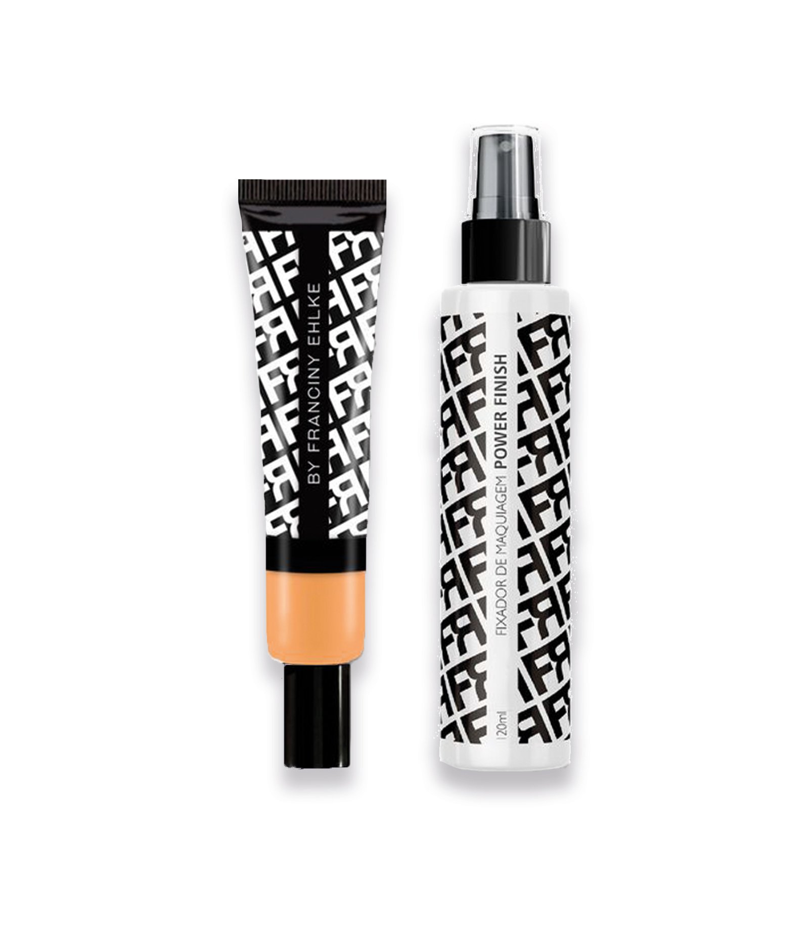 Base Líquida Matte + Fixador de Maquiagem Power Finish Franciny Ehlke KIT 1