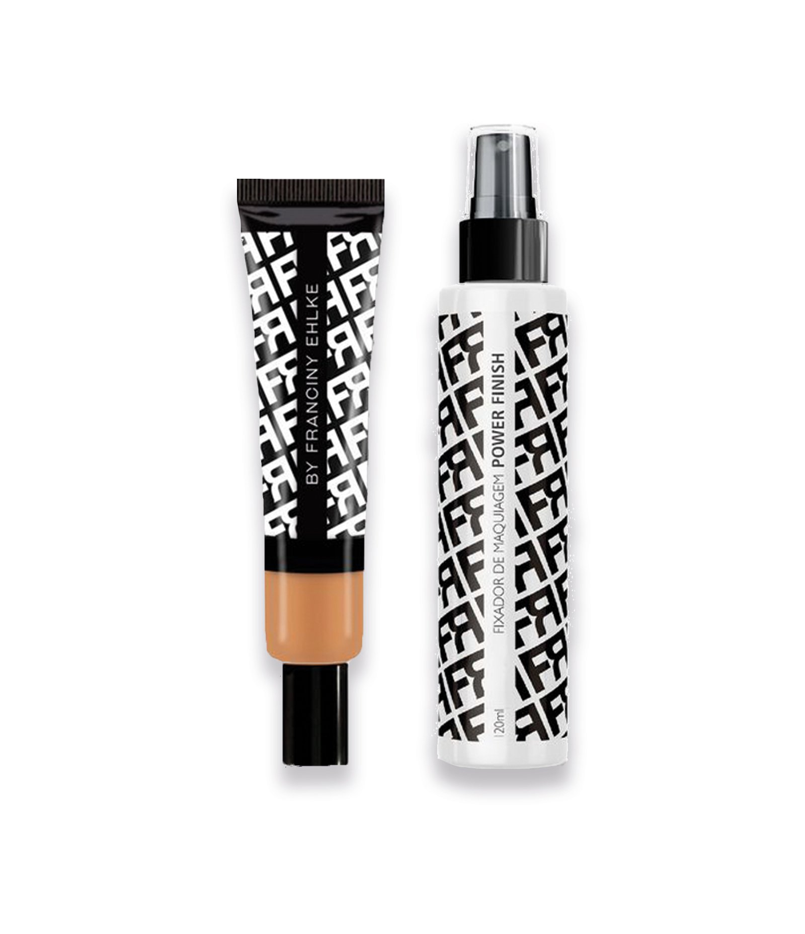 Base Líquida Matte + Fixador de Maquiagem Power Finish Franciny Ehlke KIT 1