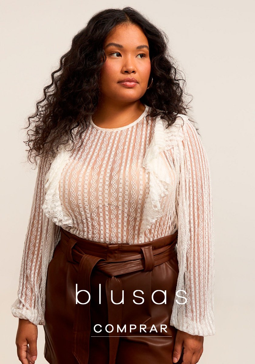 seleção de blusas curve e plus size Ashua