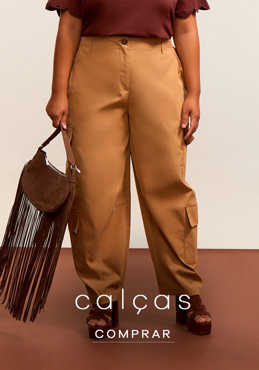 seleção de calças curve e plus size Ashua