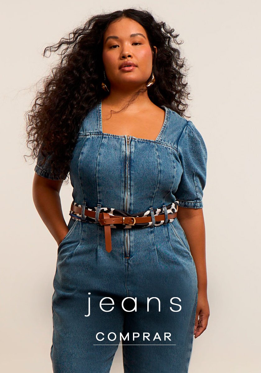 seleção de jeans curve e plus size Ashua