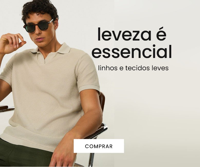 roupas masculinas com linhos e tecidos leves