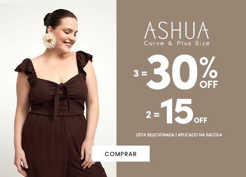 seleção com curve e plus size com 3 = 30% OFF