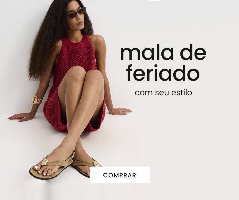 monte sua mala de feriado com novidades femininas estilosas