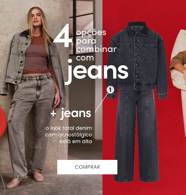 seleção de novidades jeans femininas
