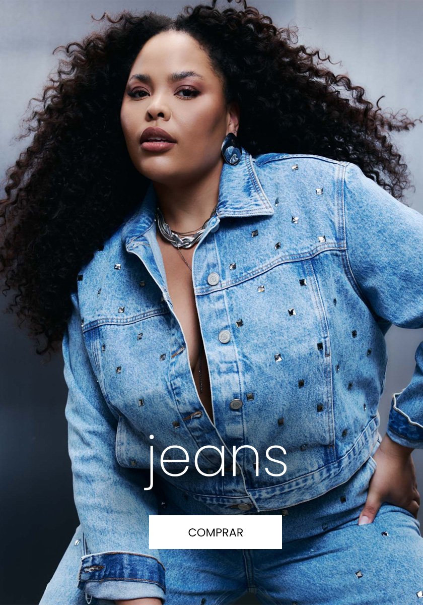 seleção de jeans curve e plus size Ashua