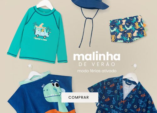 malinha de verão com lookinhos infantis