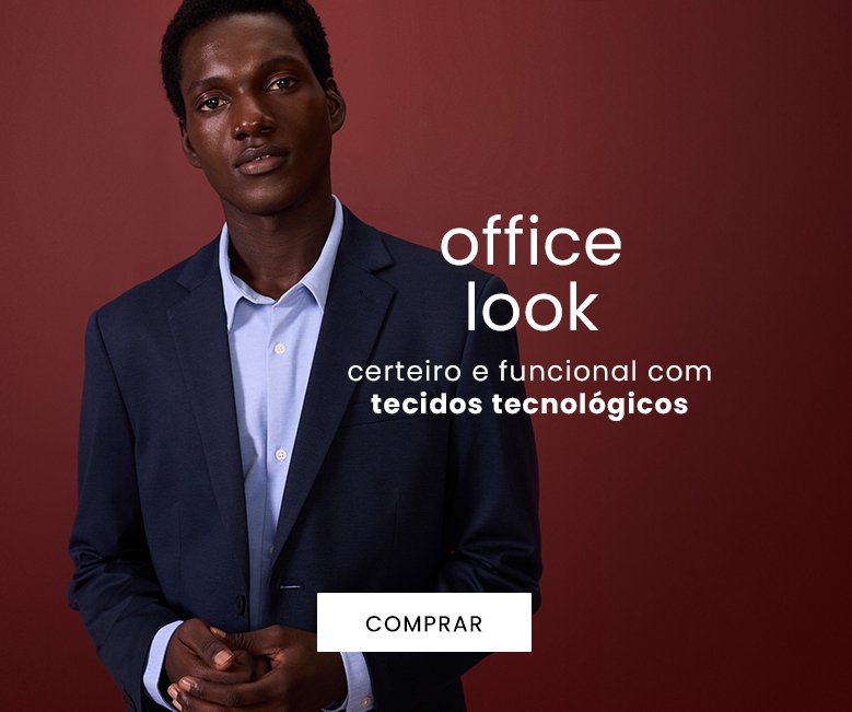 office look masculino que acompanha sua rotina