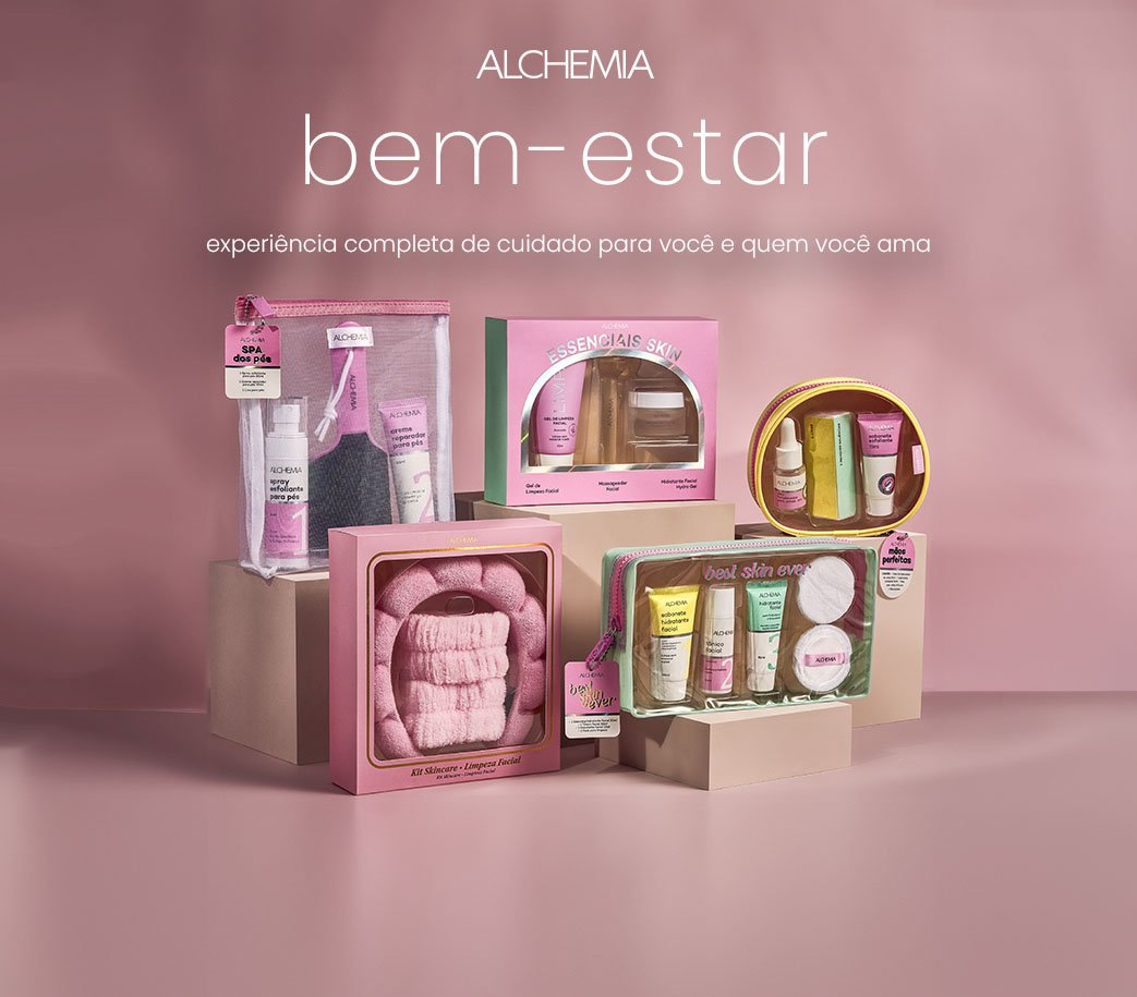 seleção de linha bem-estar casa e corpo Alchemia