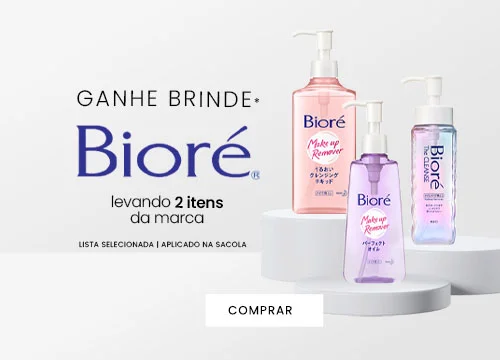 ganhe brinde Bioré na compra de 2 itens da seleção