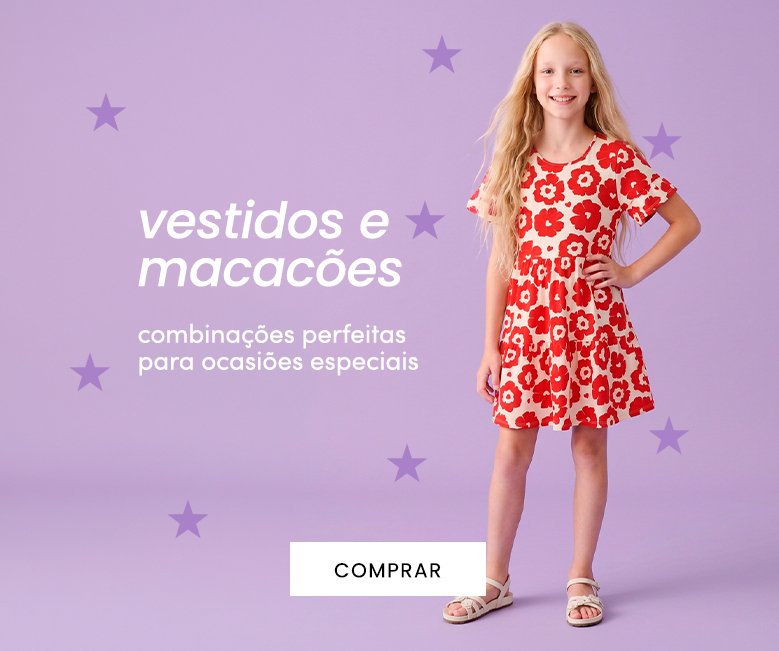 vestidos e macacões infantis