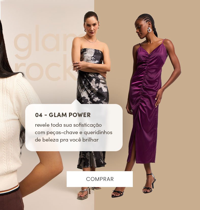 seleção de novidades para montar um look glam estiloso