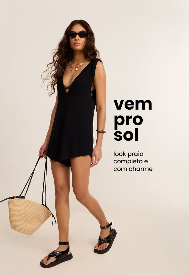 acessórios e saídas de praia