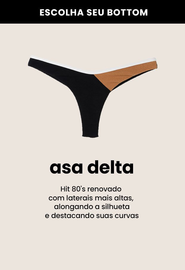 calcinhas de biquíni asa delta
