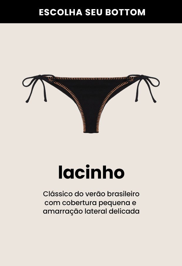 calcinhas de biquíni com lacinho