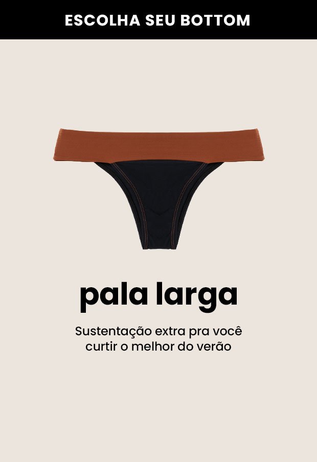 calcinhas de biquíni com pala larga
