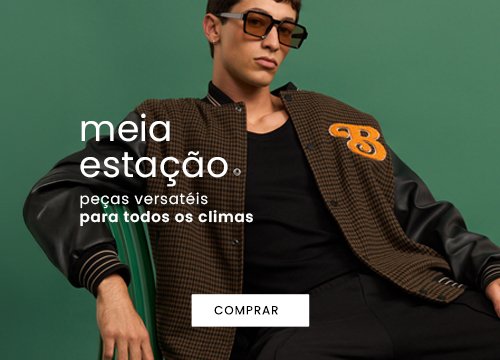 roupas masculinas de meia estação