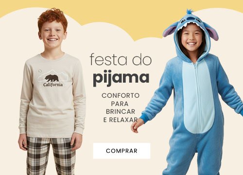 pijamas infantis para todas as idades com muito conforto