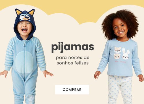 pijamas infantis para todas as idades com muito conforto