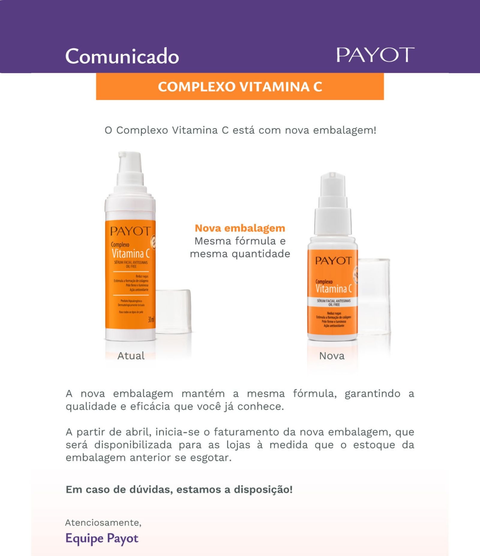Sérum Facial Complexo Vitamina C Payot U 2