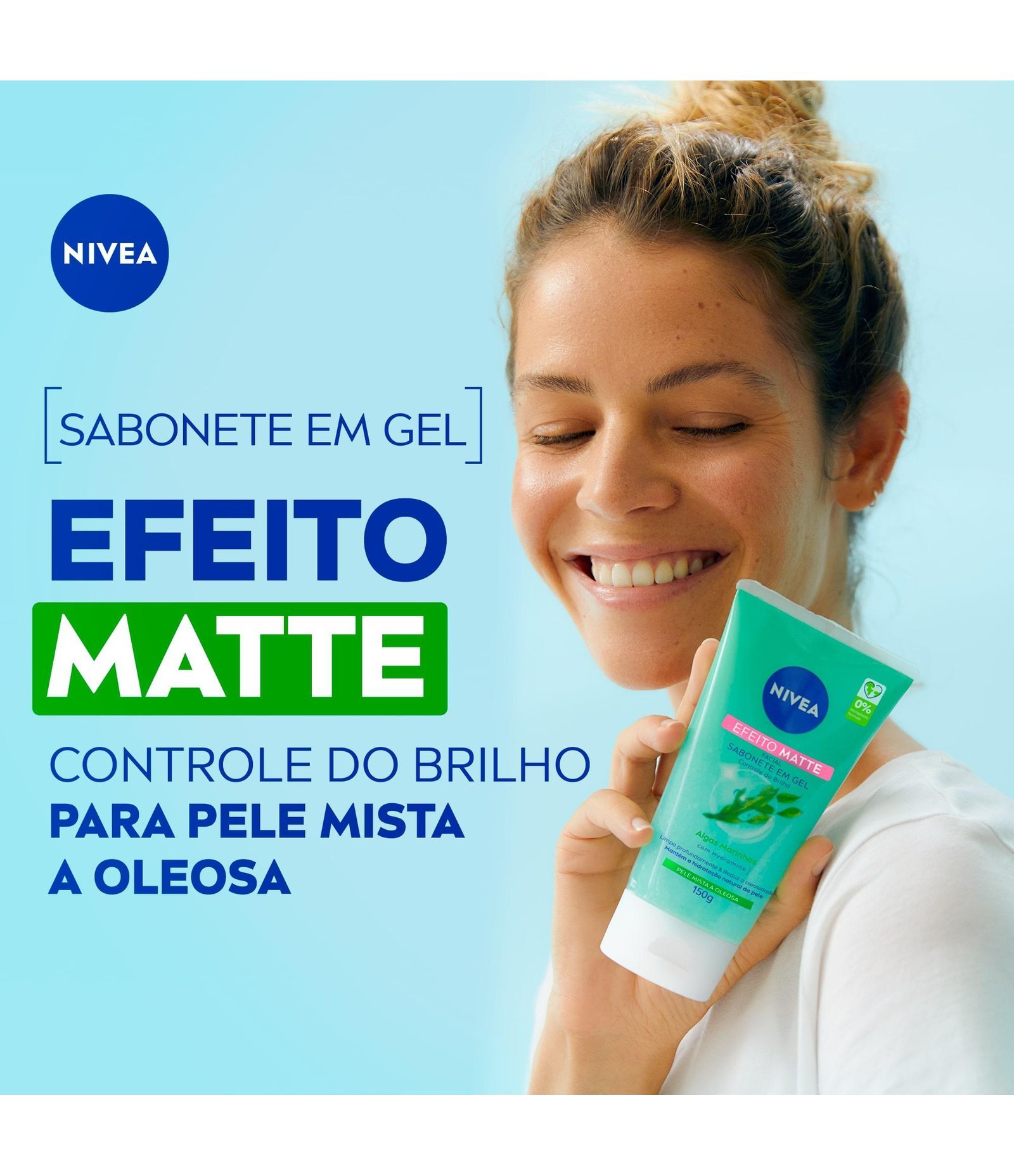 Sabonete Facial em Gel Purificante Efeito Matte Nivea U 3