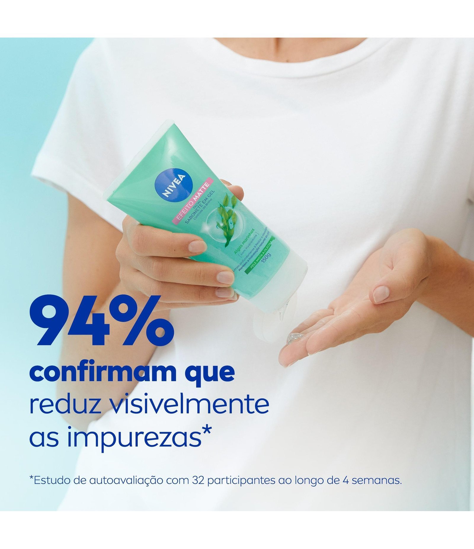 Sabonete Facial em Gel Purificante Efeito Matte Nivea U 4