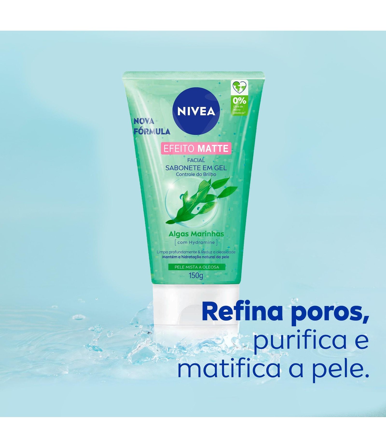 Sabonete Facial em Gel Purificante Efeito Matte Nivea U 6