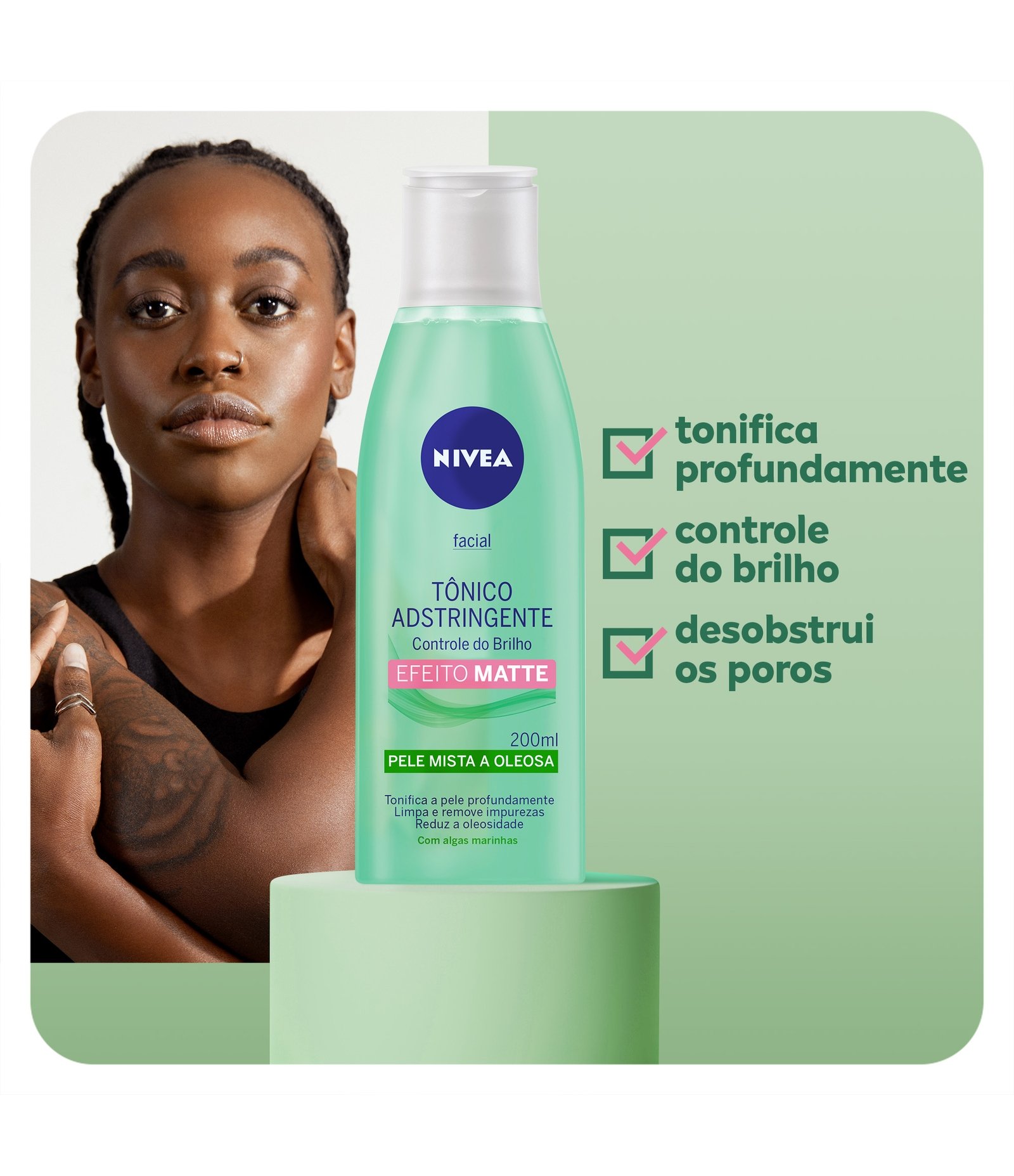 Tônico Facial Controle do Brilho Nivea 200ml 3