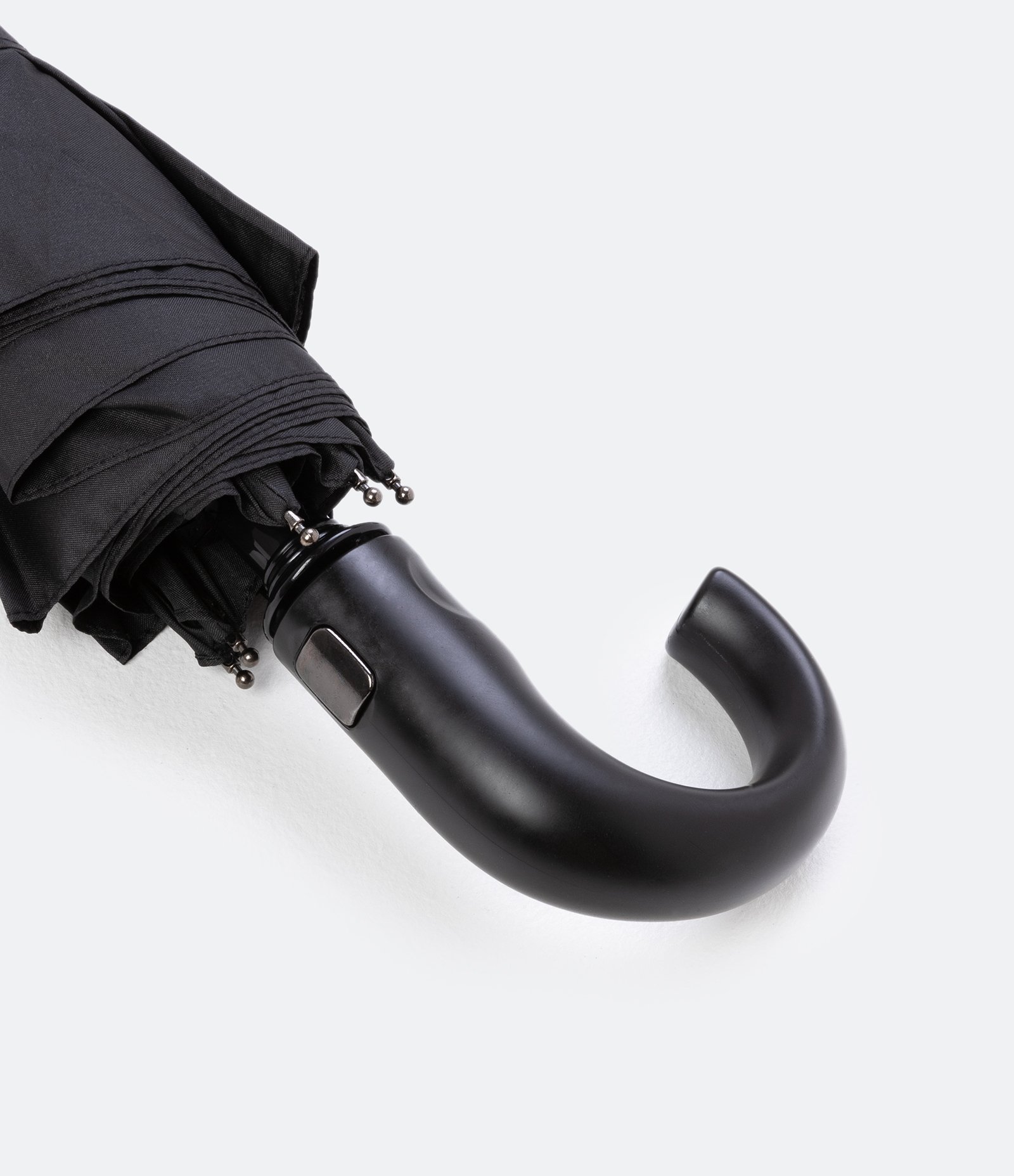 Guarda-Chuva com Cabo Emborrachado e Capa Preto 4