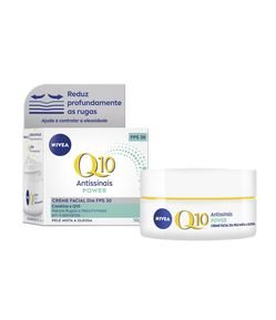 Creme Facial Antissinais Q10 Power Dia Pele Mista a Oleosa FPS 30 Nivea