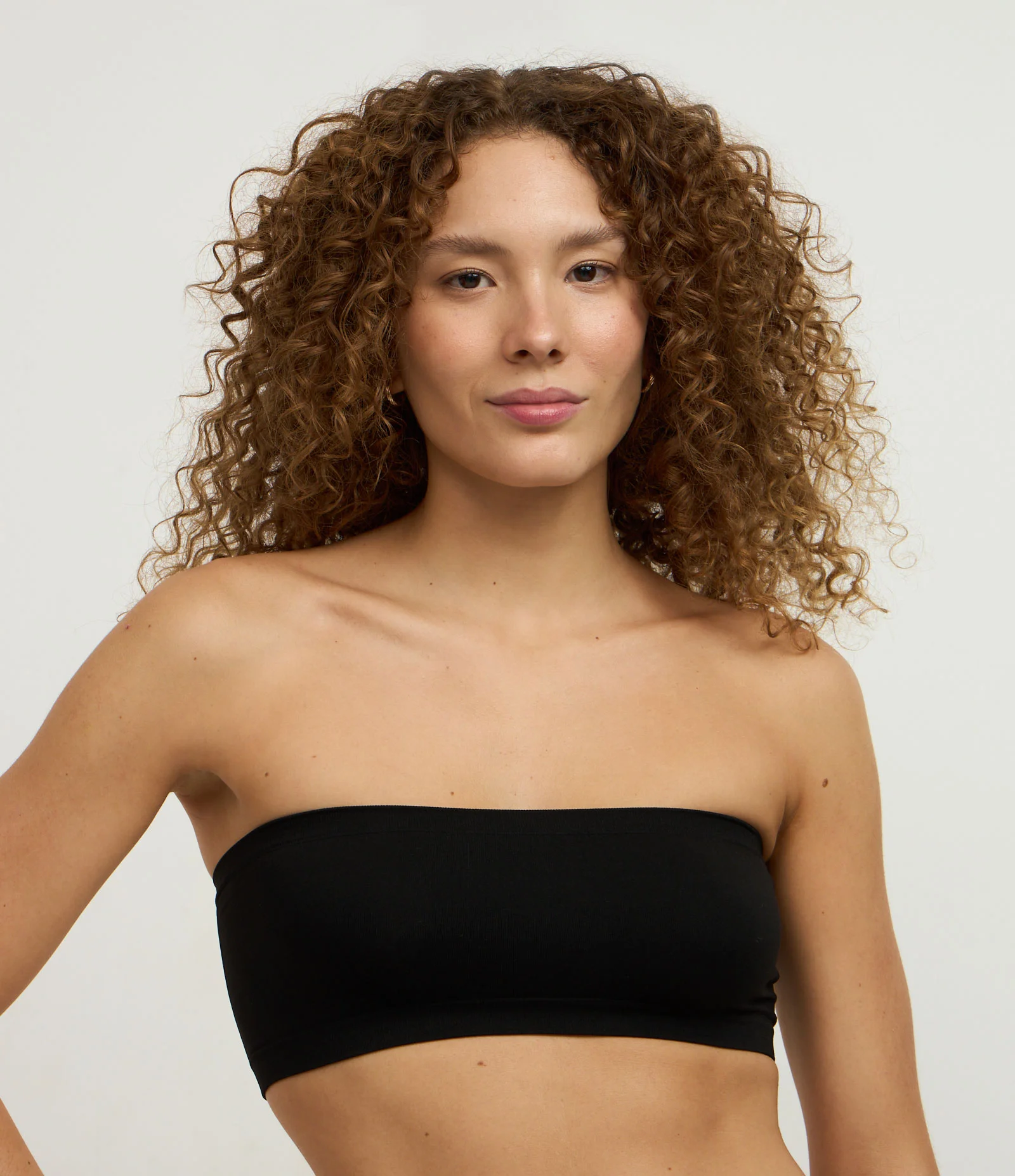 Sutiã Top Faixa em Microfibra Básico Trifil Preto 1